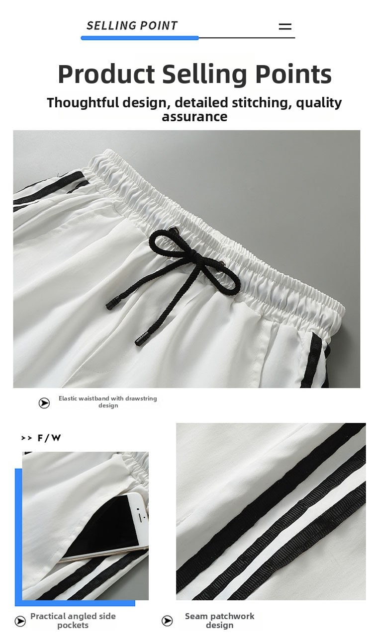 Herr strandshorts casual lediga sommar trendiga mid-length_voghion.com