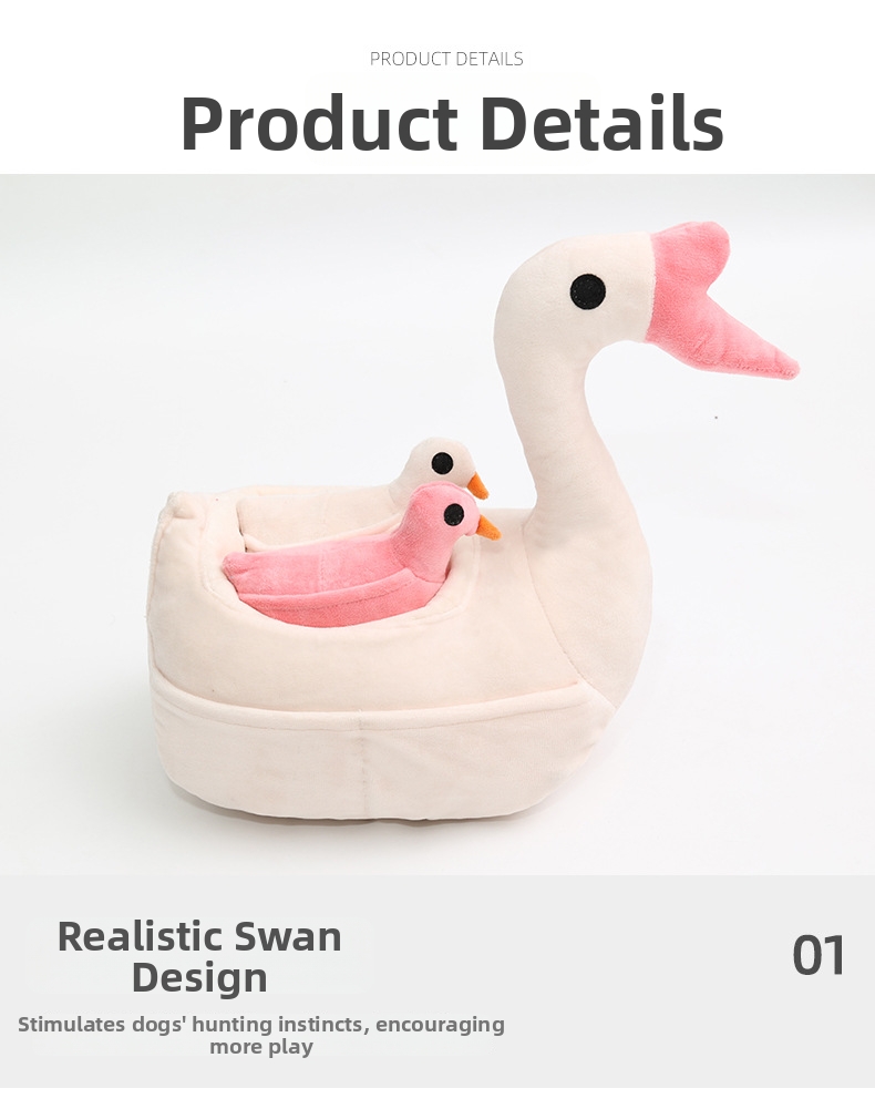 Interactive Pet Goose Dog Snuffle Toy For Training And Enrichment_voghion.com