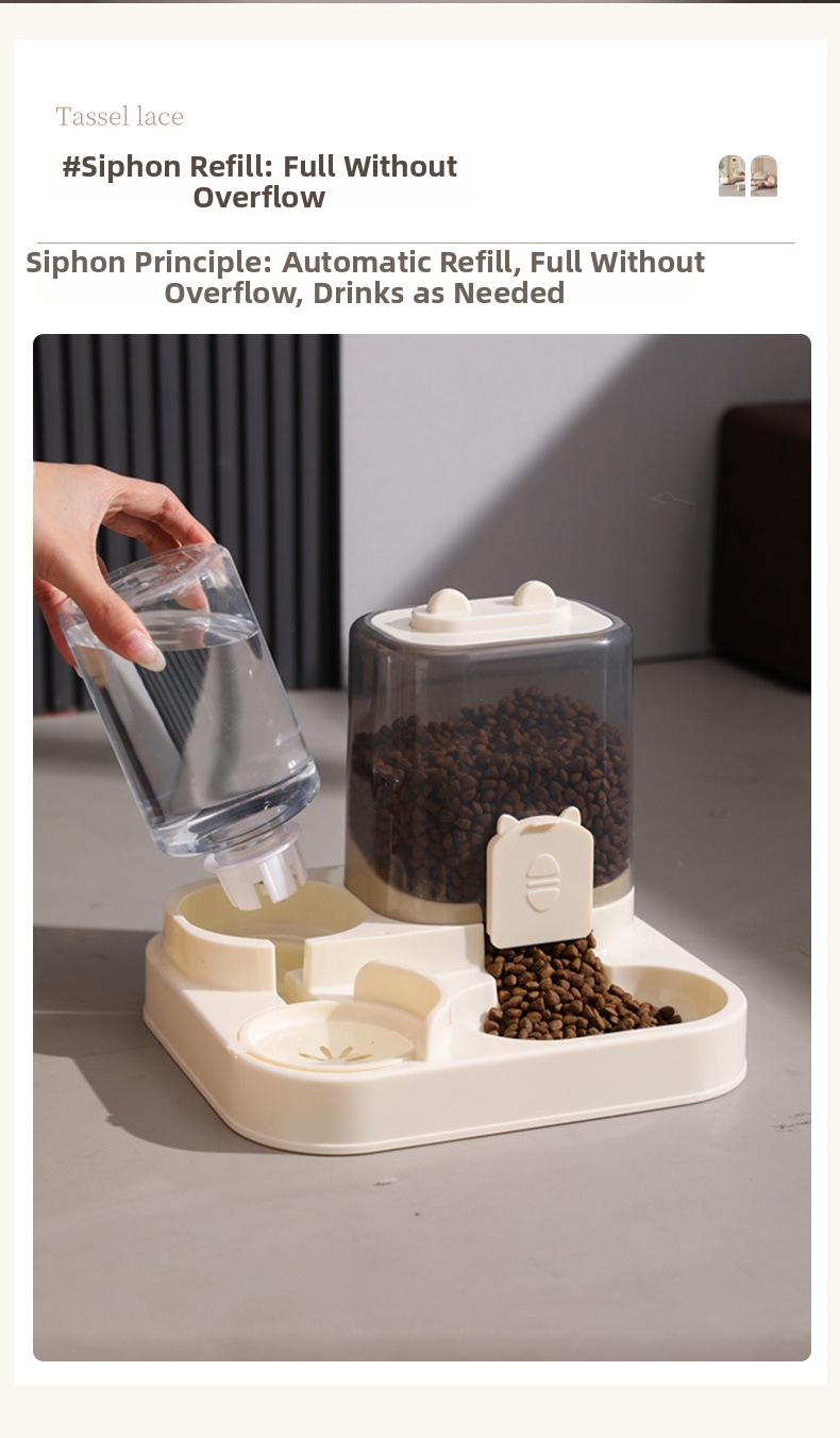 Distributore automatico di cibo e acqua per cani e gatti_voghion.com