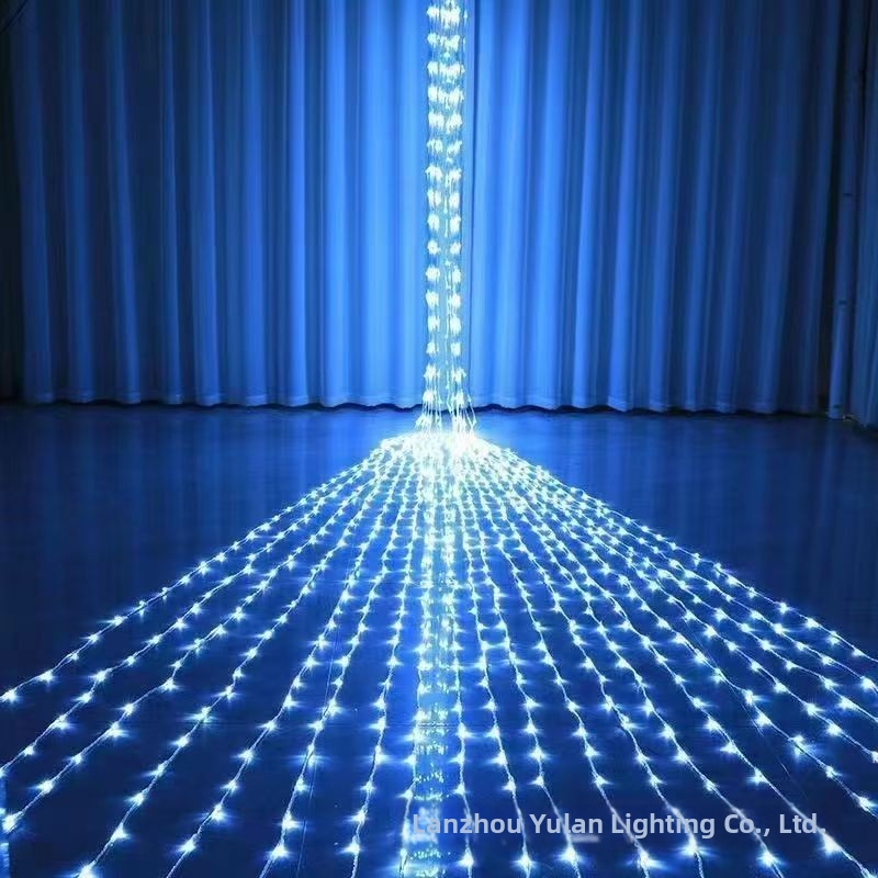 LED Flowing Curtain Light Festive Decoration Romantic Room Lighting Waterfall Light With Starry Sky Effect Best Selling_voghion.com