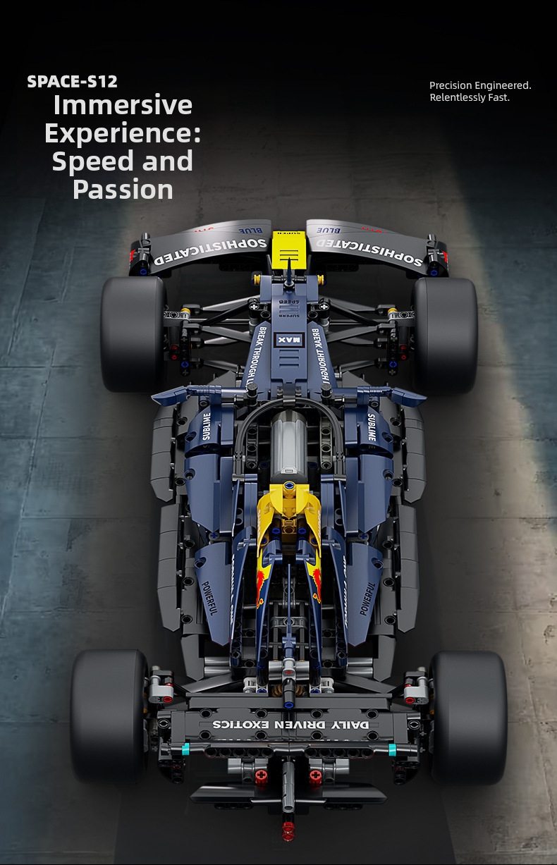 Formula 1 Racing Car Building Blocks Compatible Toy Car Set_voghion.com