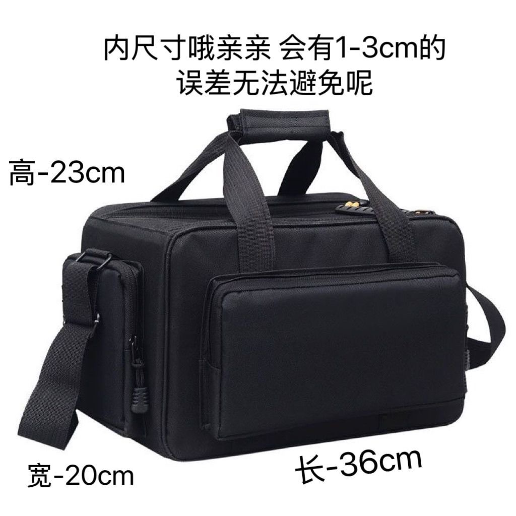 Photography Bag with Fiber Optic Cable, Camera Backpack, Tool Carrying Bag, Outdoor Storage, Single Shoulder Portable, Black, Waterproof, Small Size