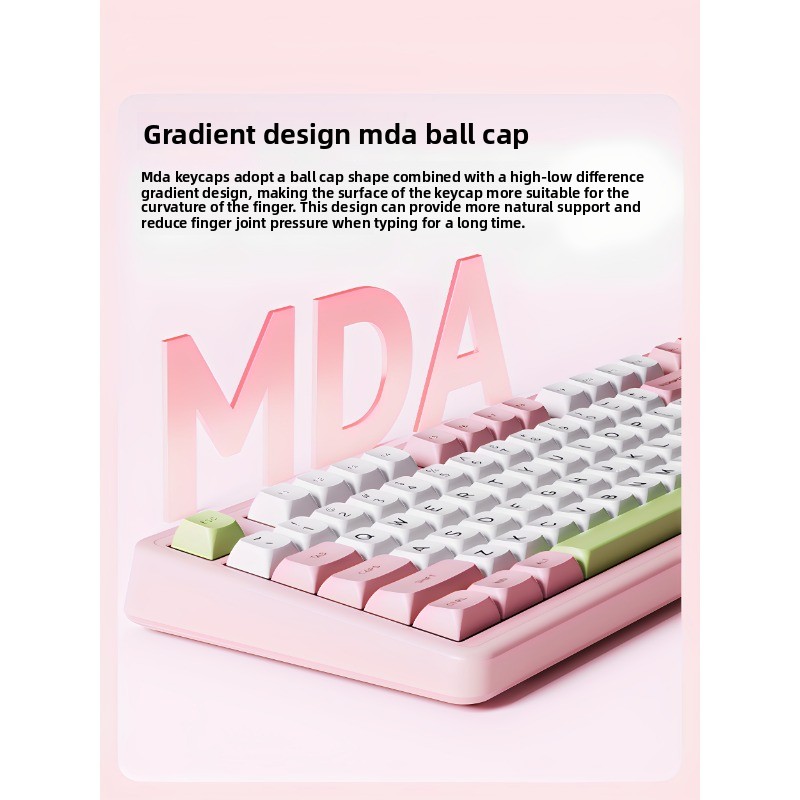 Clavier mécanique Asidun H98, sans fil, personnalisable, trois modes, Bluetooth, remplaçable à chaud, idéal pour les jeux e-sport, l'ordinateur et le bureau._voghion.com