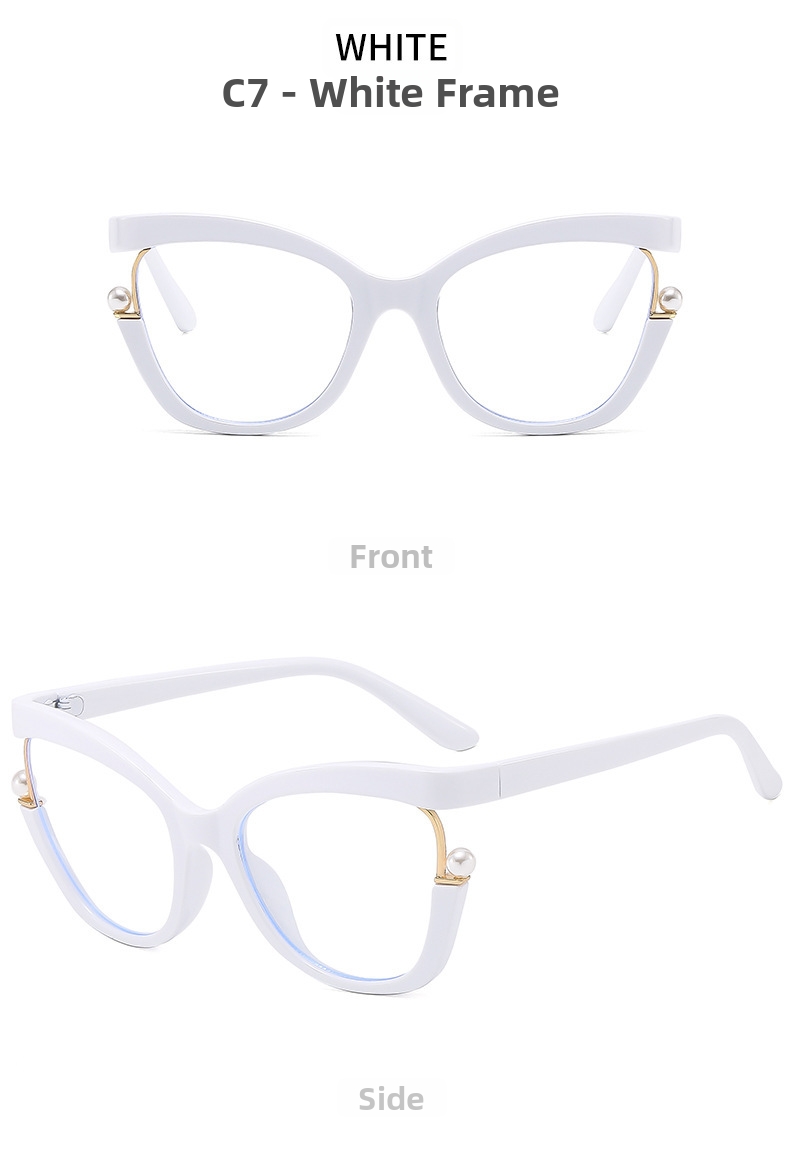 Cat Eye Blaulichtfilterbrille Für Damen Retro Stil Pc Brille_voghion.com