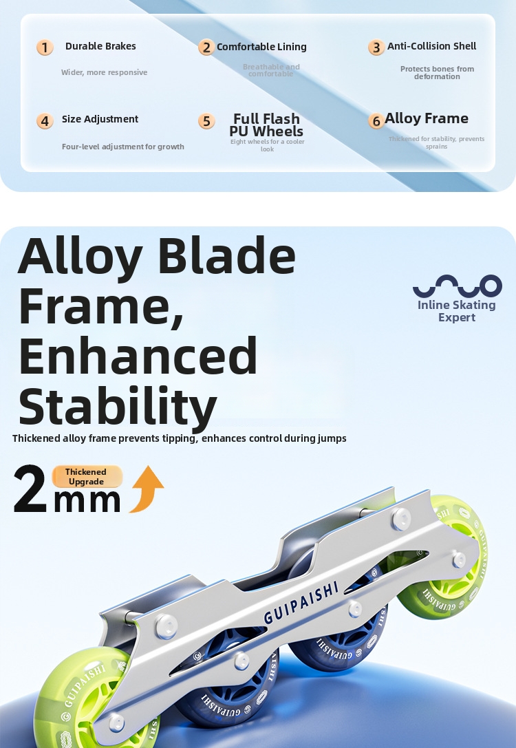 Adjustable Roller Skates For Children Beginners Ice Skating Set_voghion.com