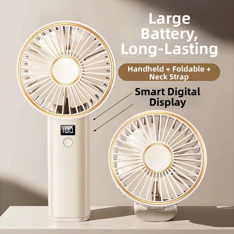 Handheld Mini Fan Portable Usb Desktop Neck Hanging Foldable Fan_voghion.com