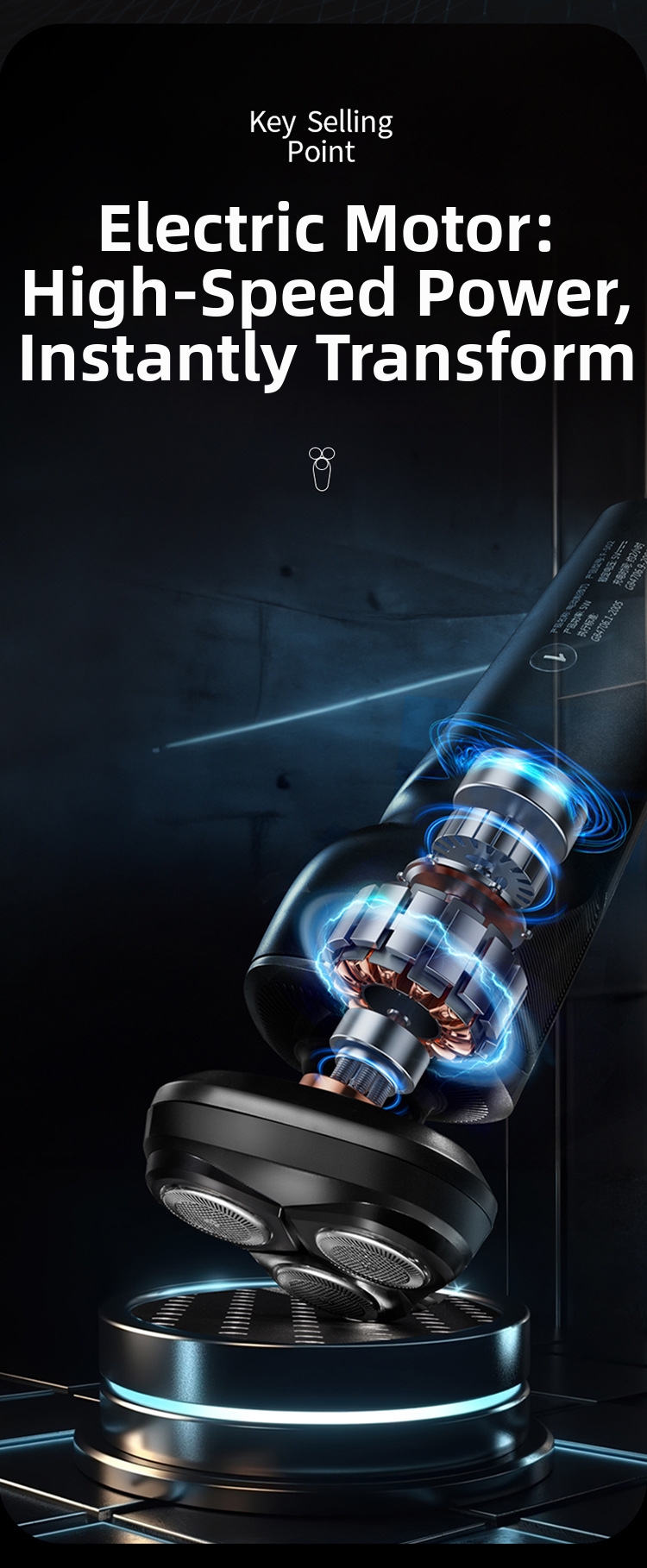 New 9D Electric Shaver High Power Rechargeable Multi-Functional Water Washable Shaver For Personal Care_voghion.com