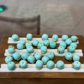 菱镁矿老型镶嵌上上签桶珠配件手工编织DIY文玩手链项链隔珠配珠