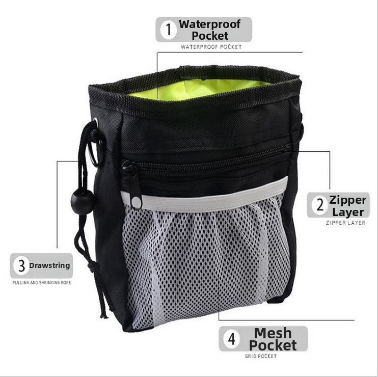 Reisetasche aus Oxford-Gewebe mit Netzgewebe für Haustiere, Leckerli-Tasche für Hunde, Trainingszubehör für Haustiere_voghion.com
