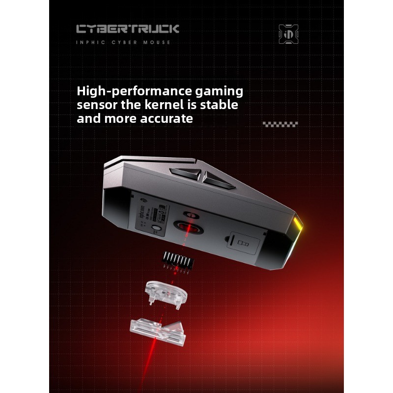 INFEC Yuanchuang Cyber Wireless Mouse Bluetooth Mute Dual Mode Office Game Macro E-sports Notebook Desktop_voghion.com