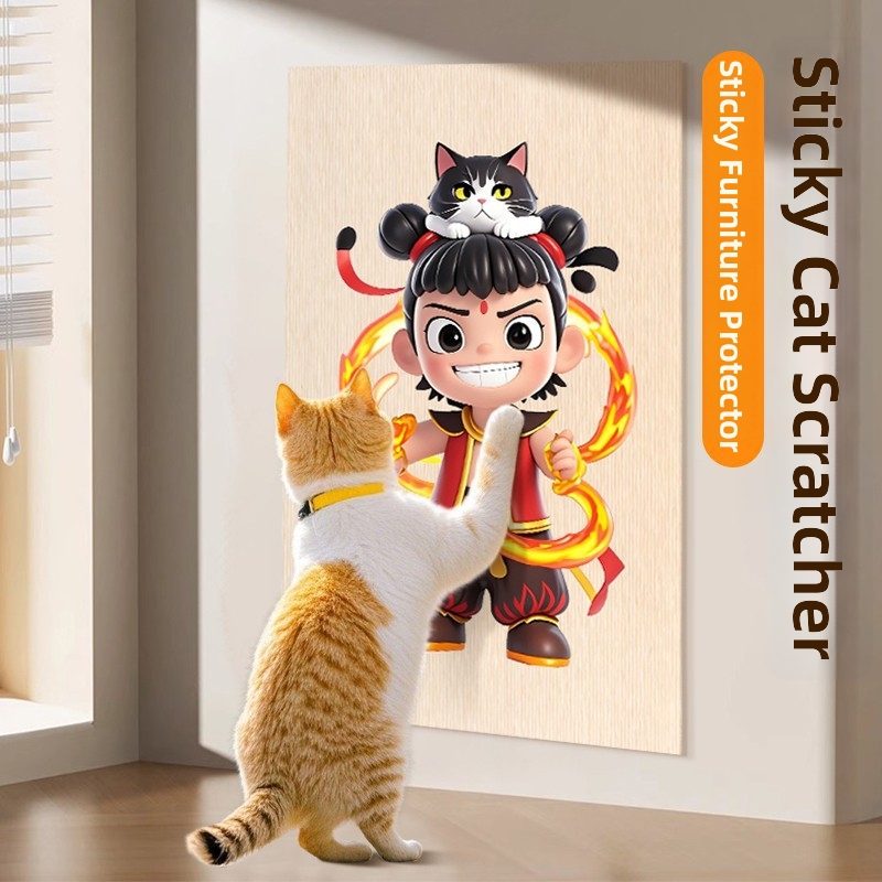 Anti-Katzenkratz-Sofaschutz, multifunktionale Katzenklettermatte, abriebfest, fusselfrei, Wandaufkleber, Katzenkratzbrett_voghion.com