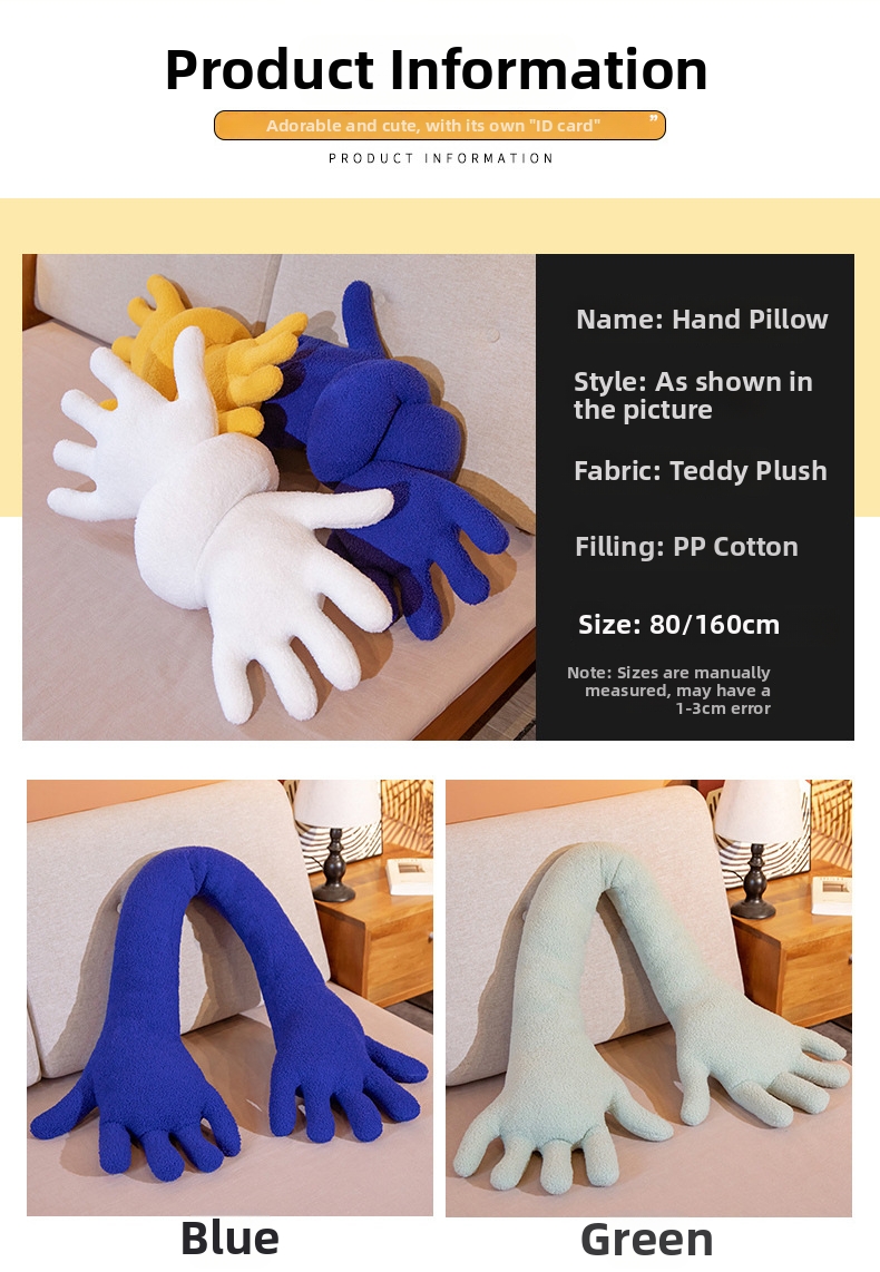 Cute Plush Arm Pillow Boyfriend Style Soft Cuddly Toy For Girls_voghion.com