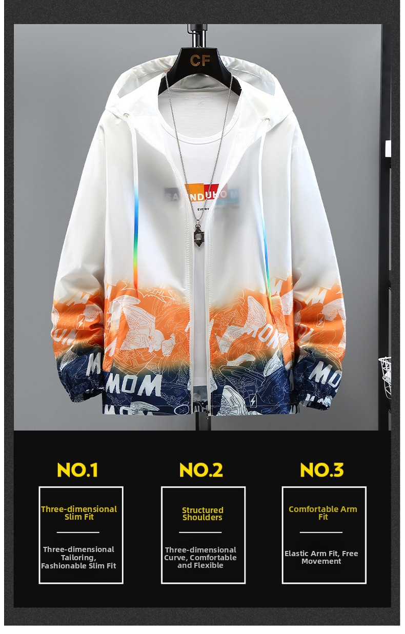 Men's Lightweight Upf Jacket For Summer Outdoor Activities And Sport_voghion.com