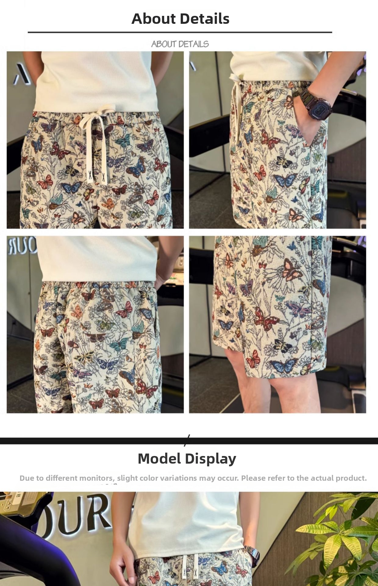 Men's Clothing Men's Quick Drying Floral Beach Surfing Shorts Casual Straight Leg Mid-Length Outdoor Summer Fashionable Clothing_viptrois.com