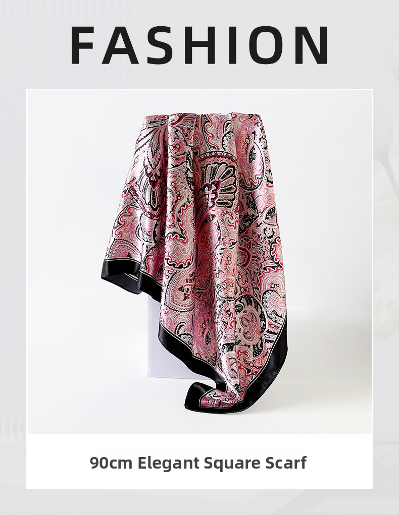 Foulard paisley in raso classico hijab e turbante versatile_voghion.com