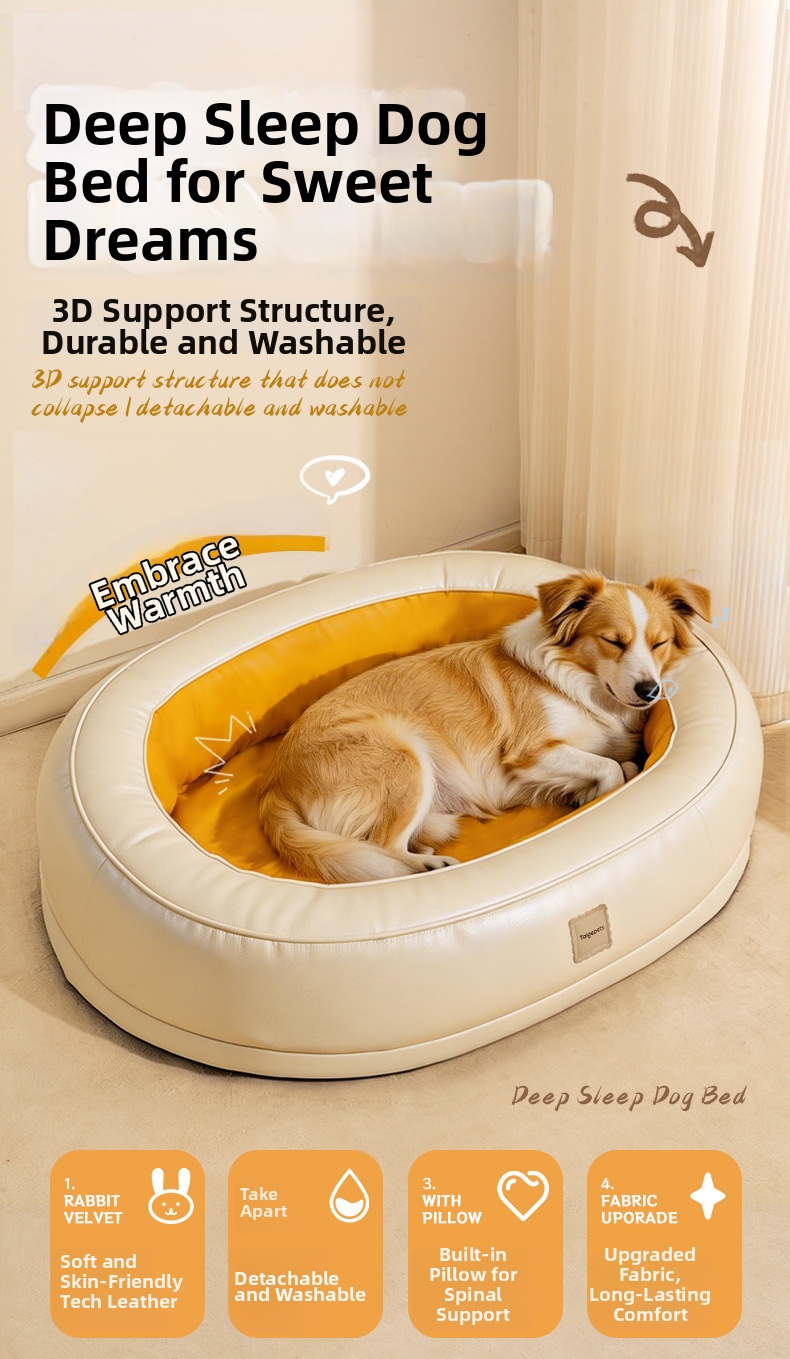 Orthopedisch hondenbed, wasbare hondenmand voor grote honden_voghion.com