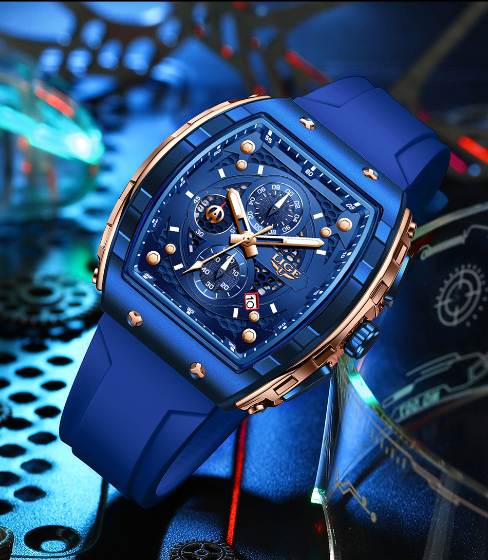 Men's Quartz Watch Multifunction Waterproof Luminous Business_voghion.com