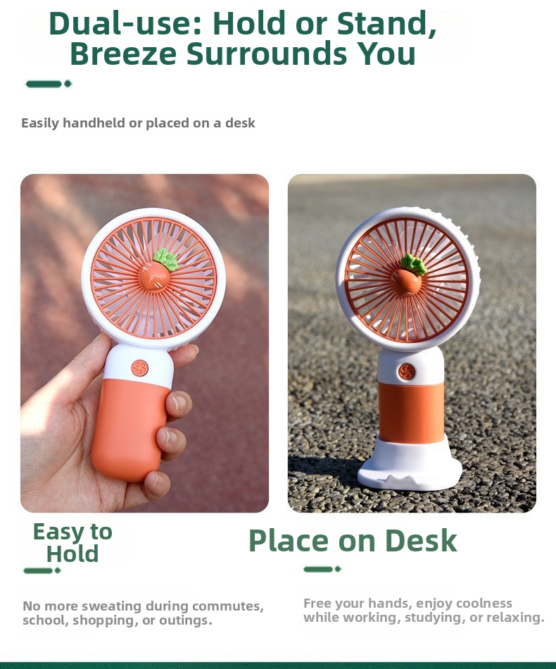 Mini ventilatore portatile usb da tavolo silenzioso ricaricabile_voghion.com