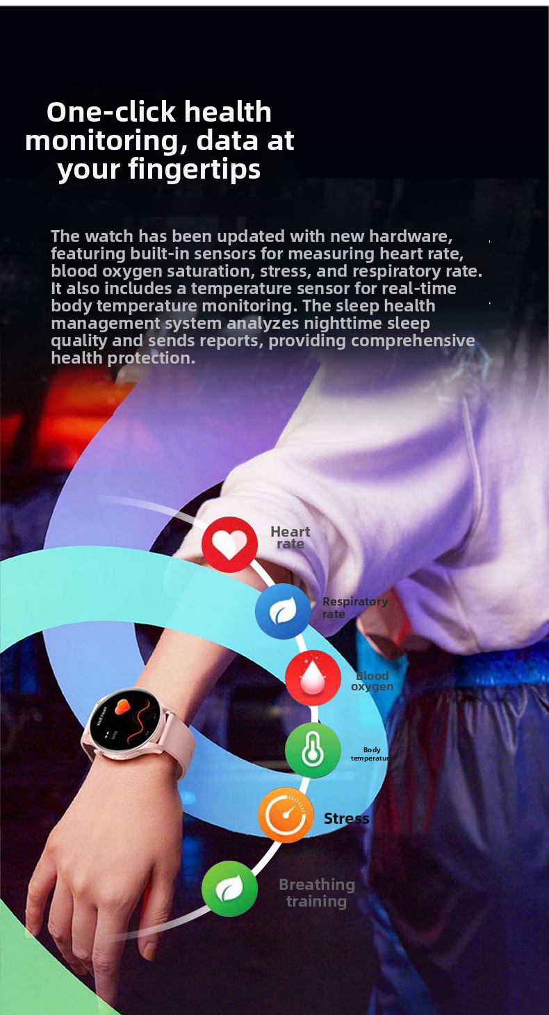 Smartwatch amoled avec suivi de sommeil et appels bluetooth_voghion.com