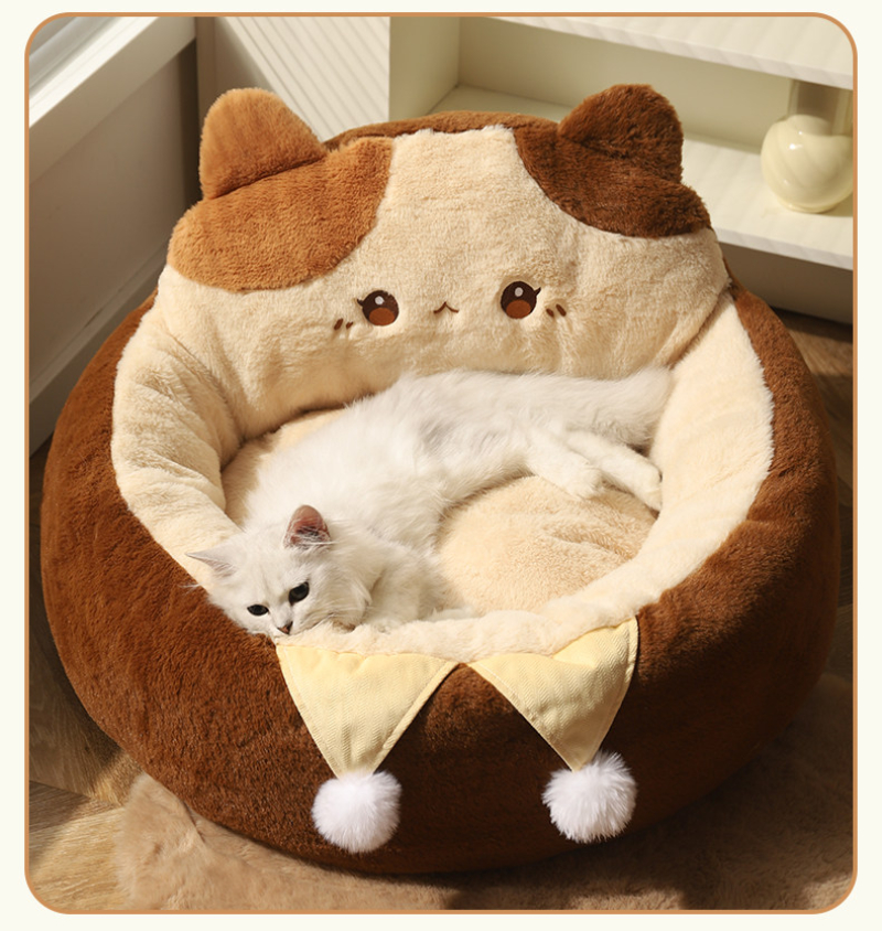 Warm Winter Cat Bed Pet Sofa House Cozy Pet Bed For Small Dogs_voghion.com