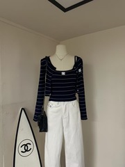气质小香风条纹针织开衫内搭吊带背心两件套女初秋款长袖修身上衣