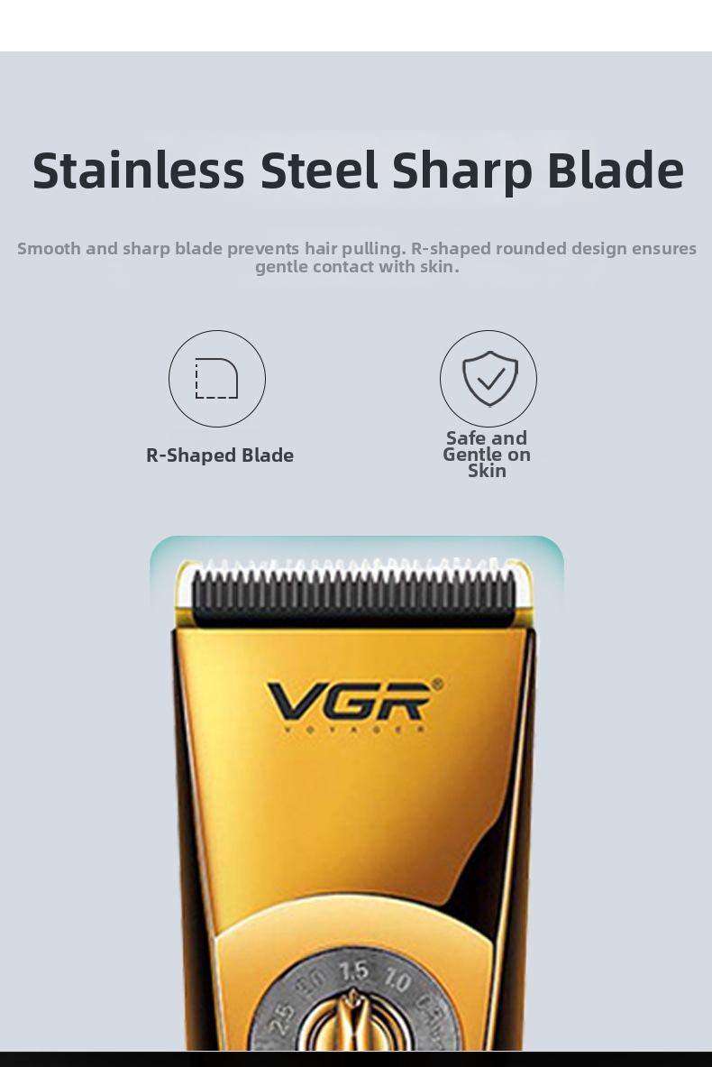 Professional Hair Clipper Waterproof Cordless With Digital Display_voghion.com