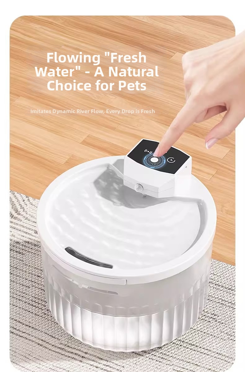 Automatic Wireless Sensor Cat Water Fountain Portable Pet Bowl_voghion.com