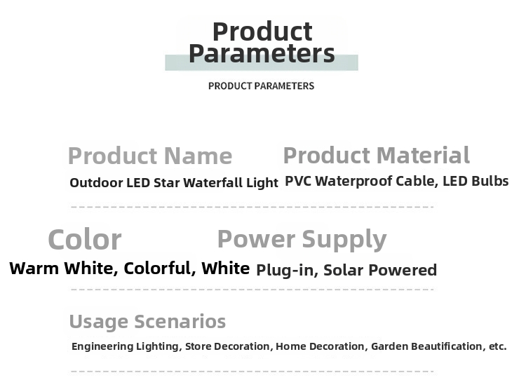 Luci led a stella cadente per giardino e decorazioni natale_voghion.com