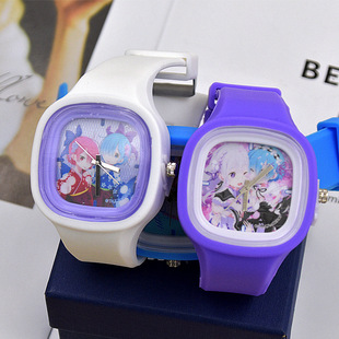 Wholesale Direct Sales large square jelly watch fashion gift promotion silicone watch quartz watch silicone strap
