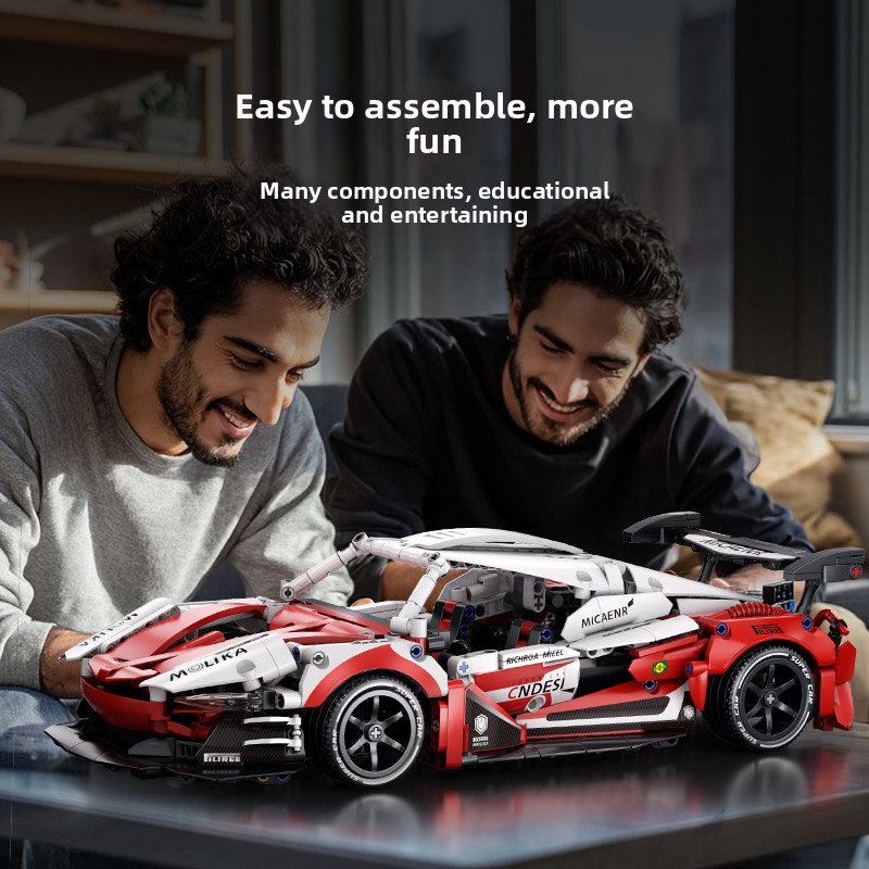 Remote Control Toy Building Blocks Compatible With Car Assembly Supercar Children's Toy Racing Car Models Small Pieces_voghion.com