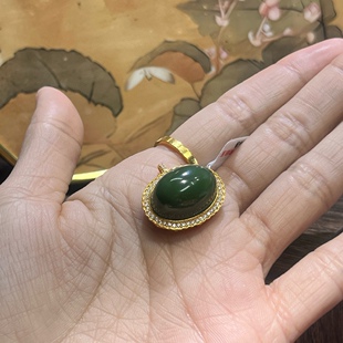 Natural Hetian Jade Jasper Egg Noodles Hand Pendant 2 Dai Guochao Antique Creative Temperament Live for Men and Women
