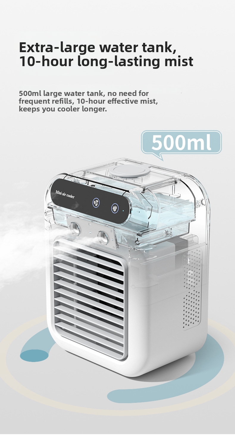 Mini Tisch-luftkühler Mit Luftbefeuchter Für Büro Und Zuhause_voghion.com