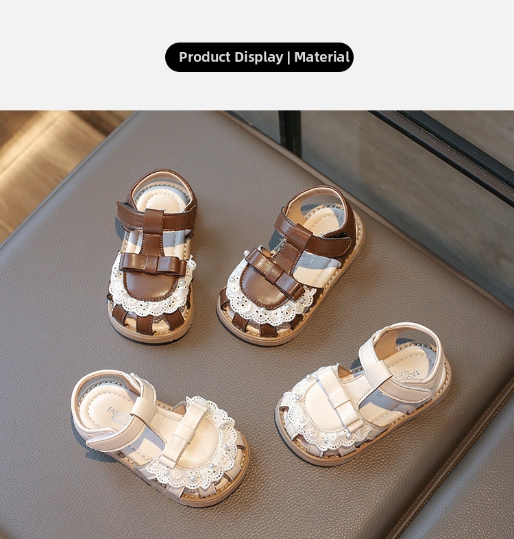 Toddler Sandals Princess Style With Bow Knot For Summer Beach_voghion.com