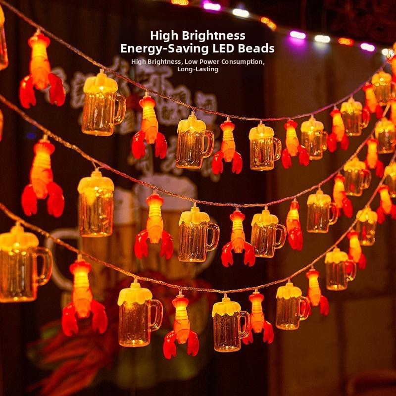 Decorative String Lights With Night Market Theme For Home And Garden_voghion.com