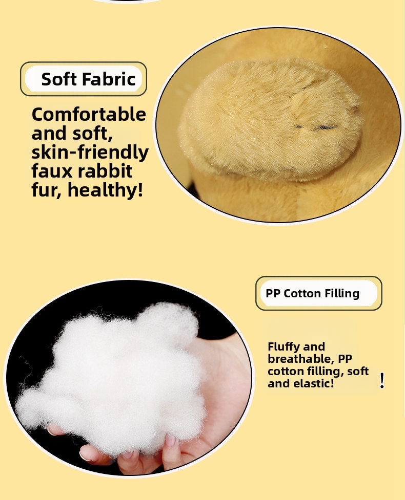 Peluche lapin doudou animal en peluche doux pour enfant_voghion.com