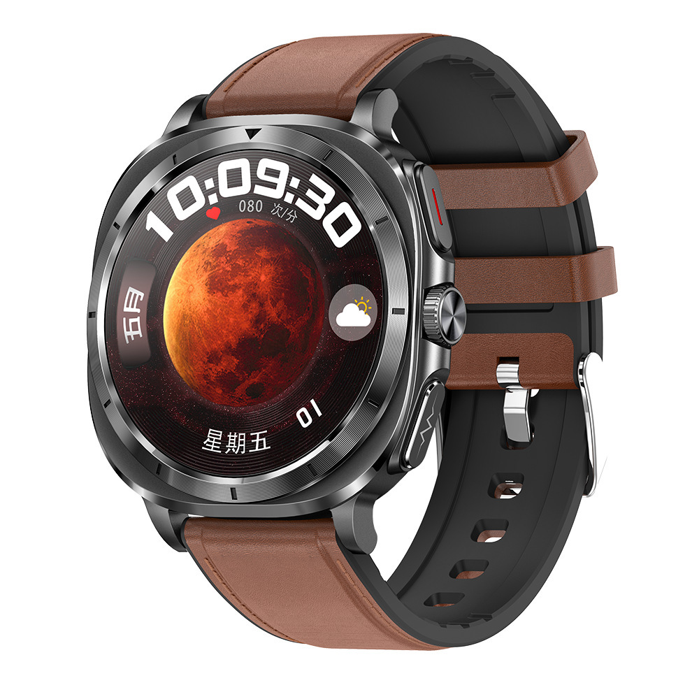 Orologio intelligente ET492 con ECG, chiamata Bluetooth, glicemia, temperatura corporea, monitoraggio dell'ossigeno nel sangue, sport all'aria aperta, controllo accessi NFC_voghion.com