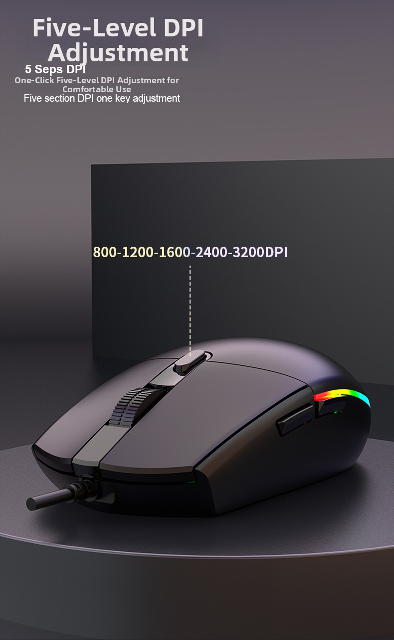 Gaming Mouse With Rgb Backlight And 7 Programmable Buttons_voghion.com