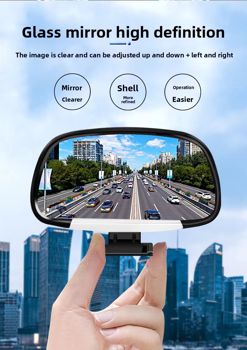 Universeller Auto-Spiegel 360 Grad Verstellbarer Weitwinkel-Seitenspiegel Toter-Winkel-Spiegel Einparkhilfe Rückspiegel – Detail 3
