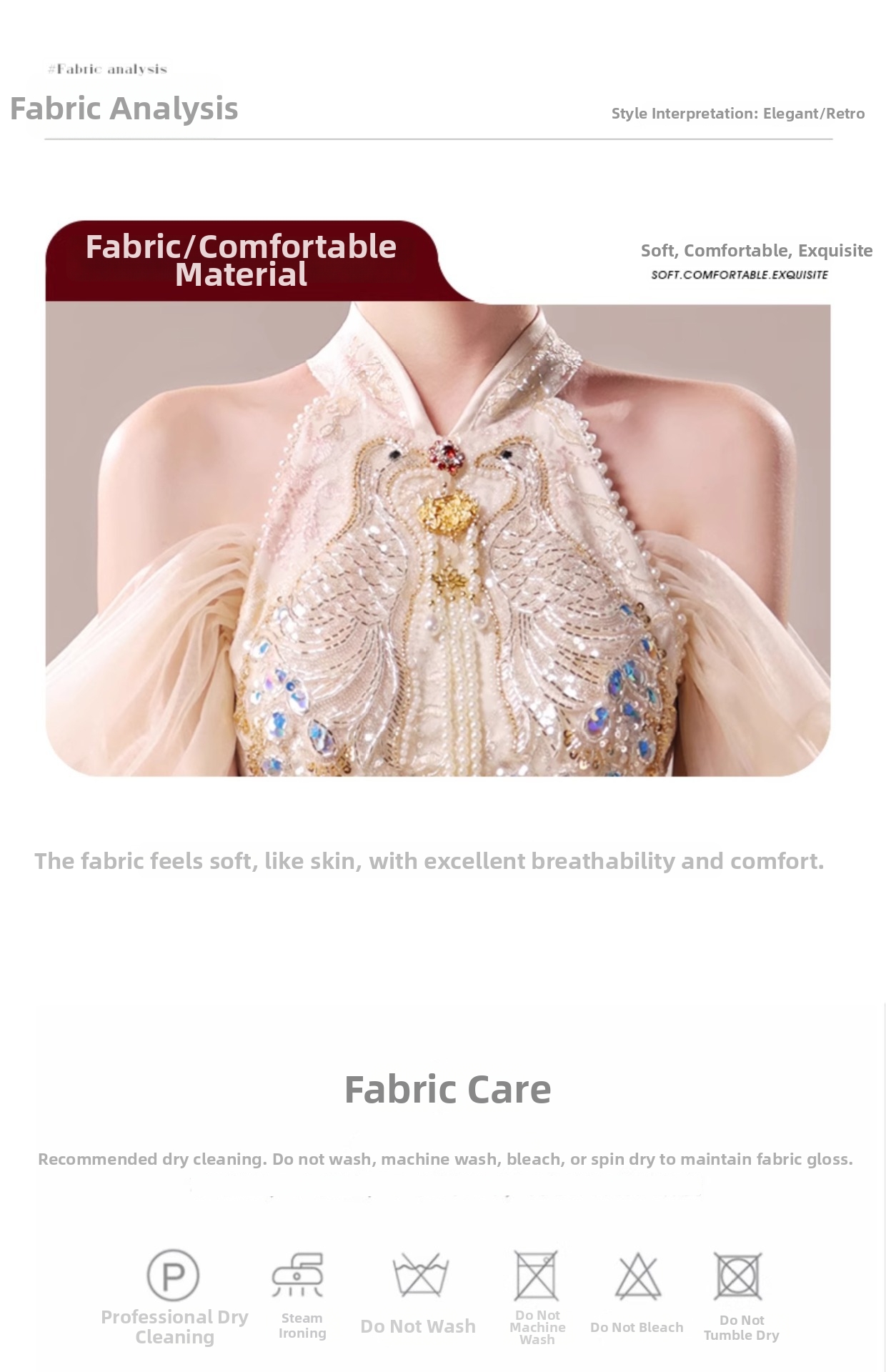 Cheongsam Toast Dress Light Luxury Mermaid Gown For Brides Summer Wedding Engagement Party Annual Wear Women's Clothing_ecoleips.com
