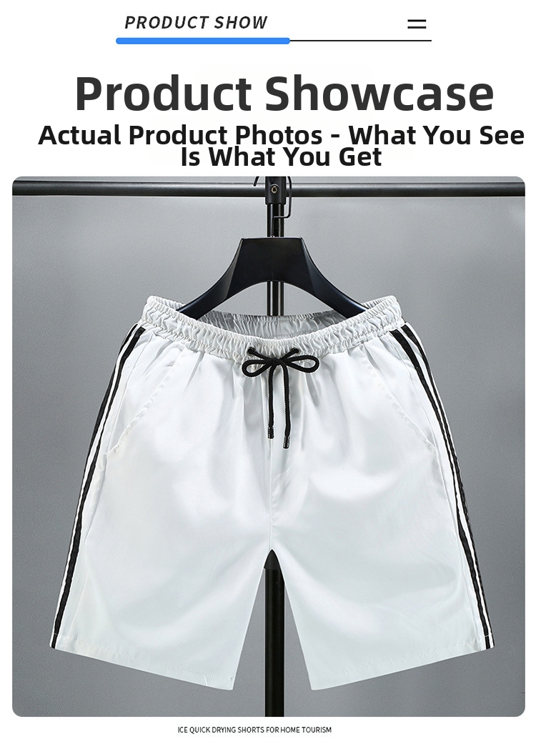 Herr strandshorts casual lediga sommar trendiga mid-length_voghion.com