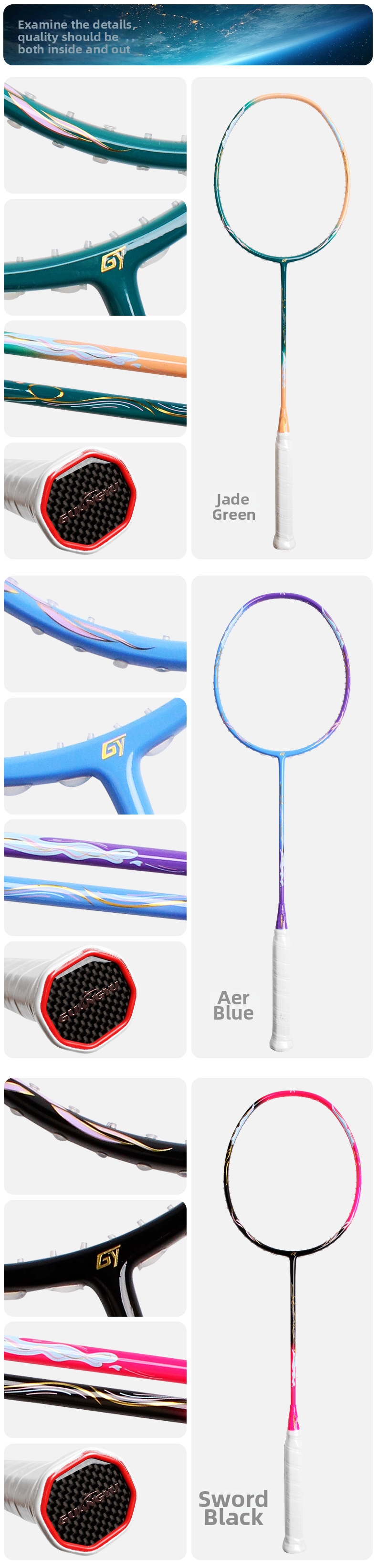 Racchetta da badminton singola 5U ad alta potenza, tipo smash, specifica per competizioni, misura adulta, in fibra di carbonio solida con anima interna in schiuma._voghion.com