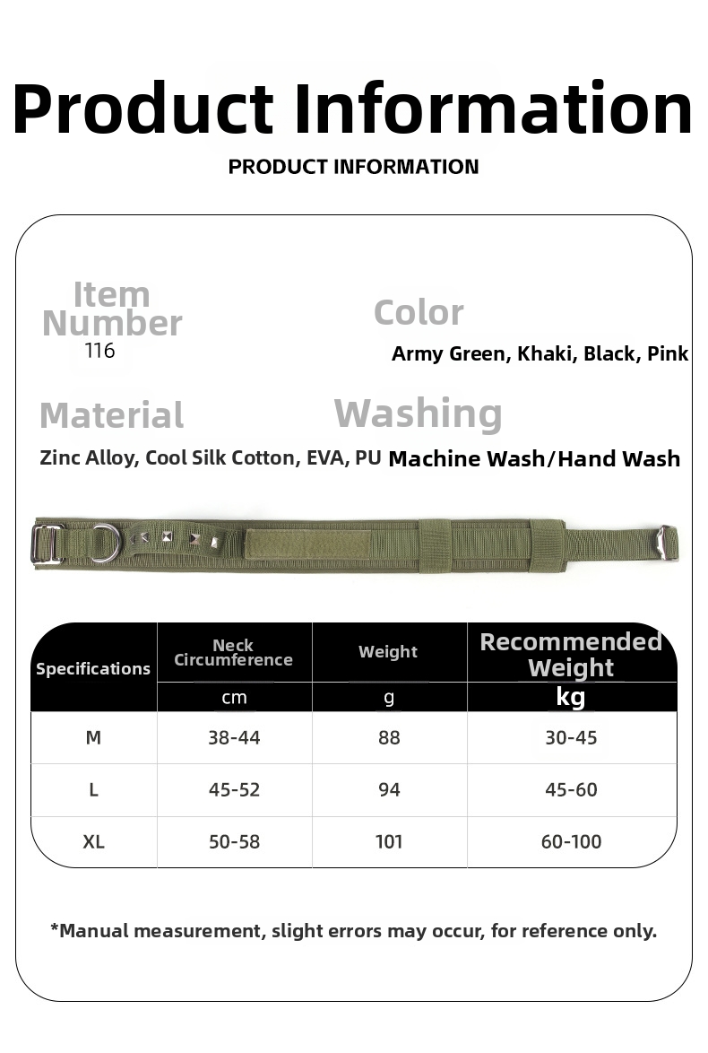 Adjustable Nylon Dog Collar For Medium And Large Breed Dogs_voghion.com