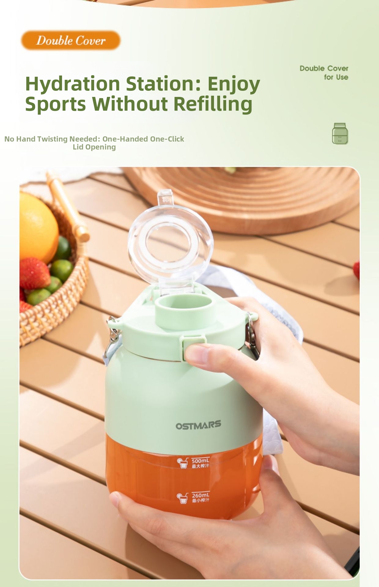 Vaso exprimidor portátil multifuncional, triturador de hielo eléctrico inalámbrico para uso doméstico._voghion.com