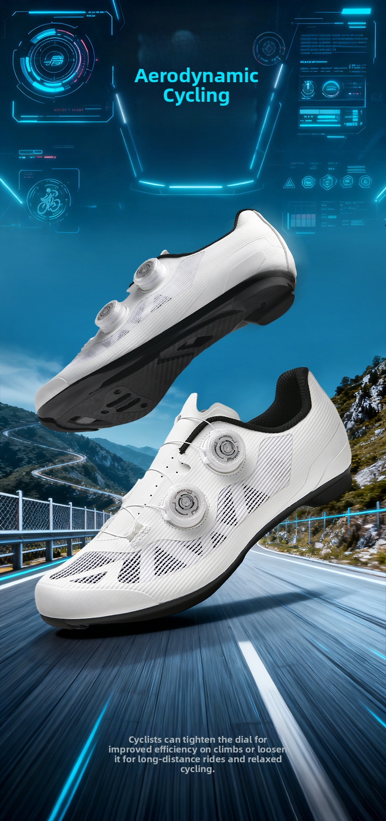 Chaussures de vélo professionnelles pour route et vtt_voghion.com