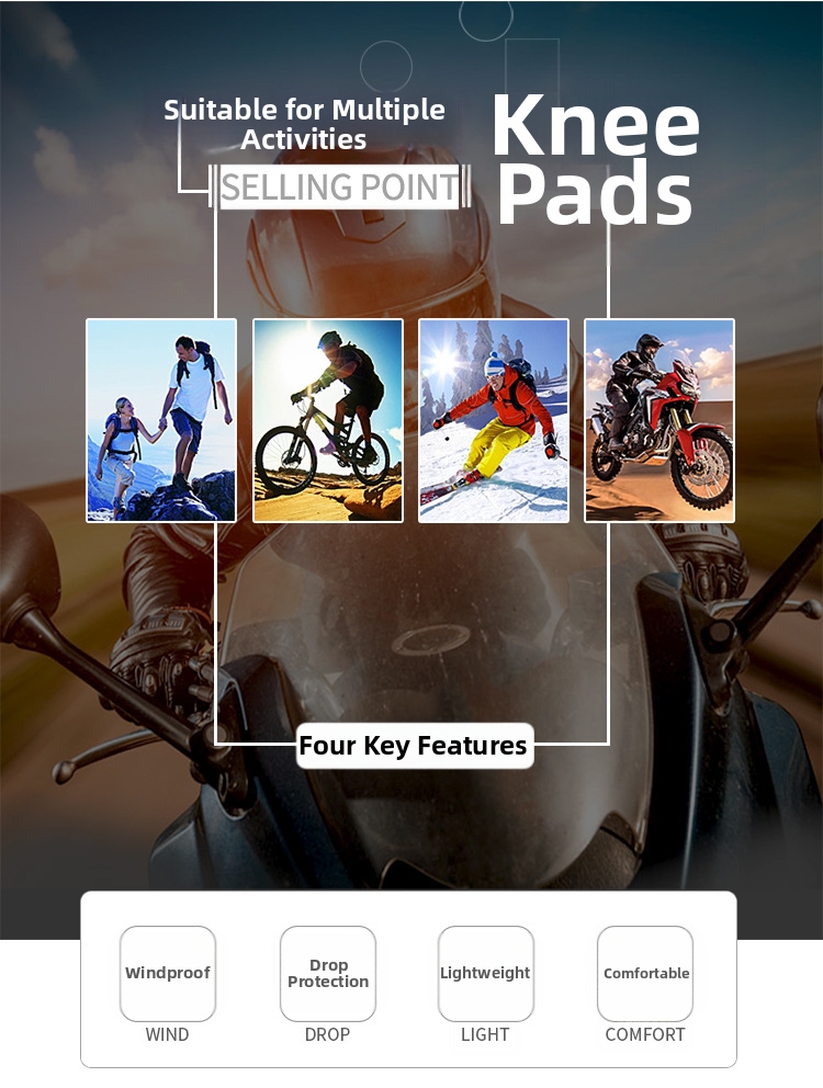 Motorcycle Knee & Elbow Pads Protective Gear For Off-road Riding_voghion.com