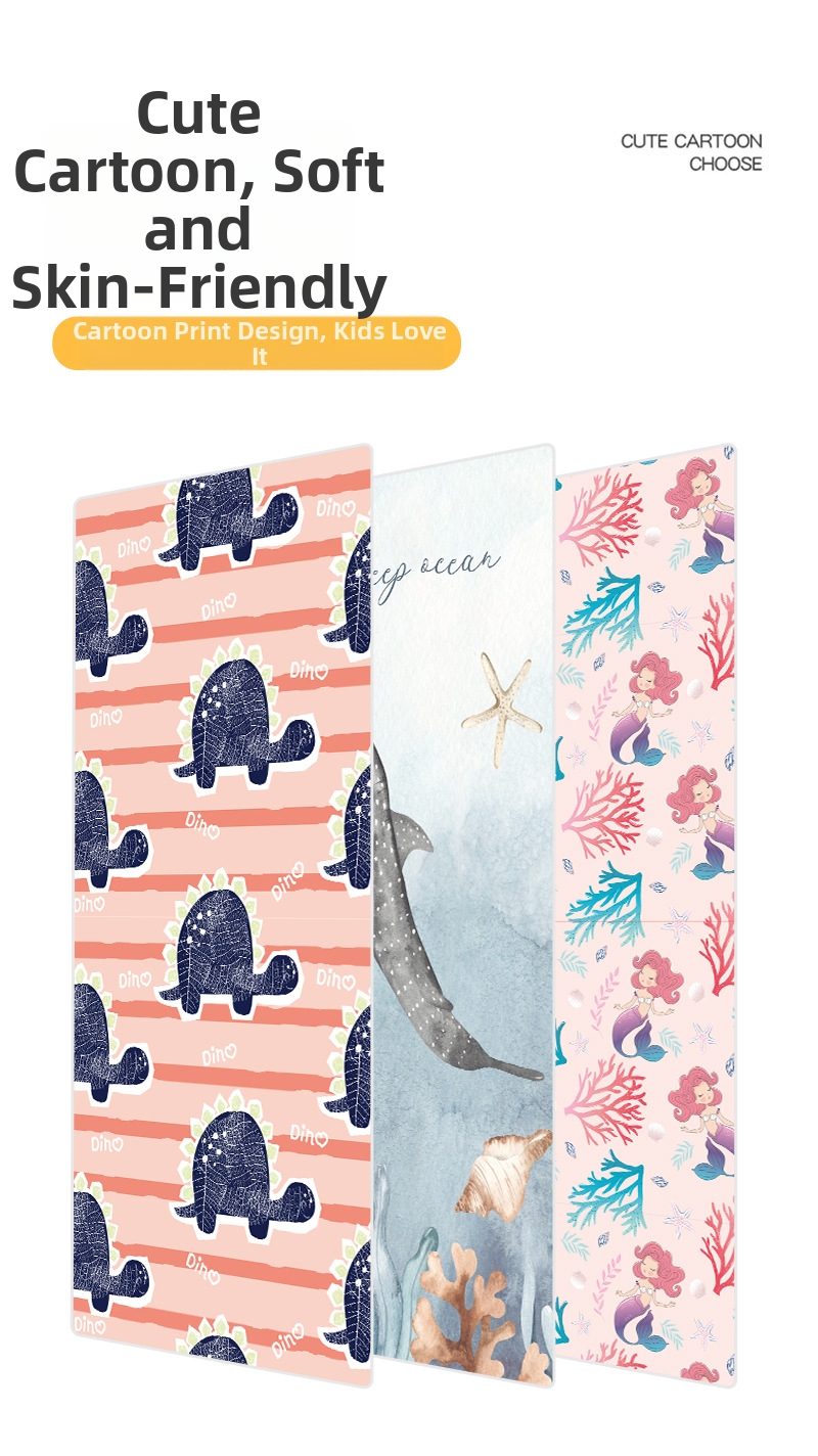 Serviette de plage portable à séchage rapide et absorbante avec motif dessin animé pour enfants (garçons et filles)_voghion.com