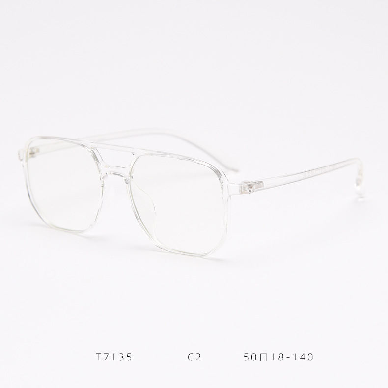 Trendy Korean Style Women's Eyewear Frames With Double Bridge_voghion.com