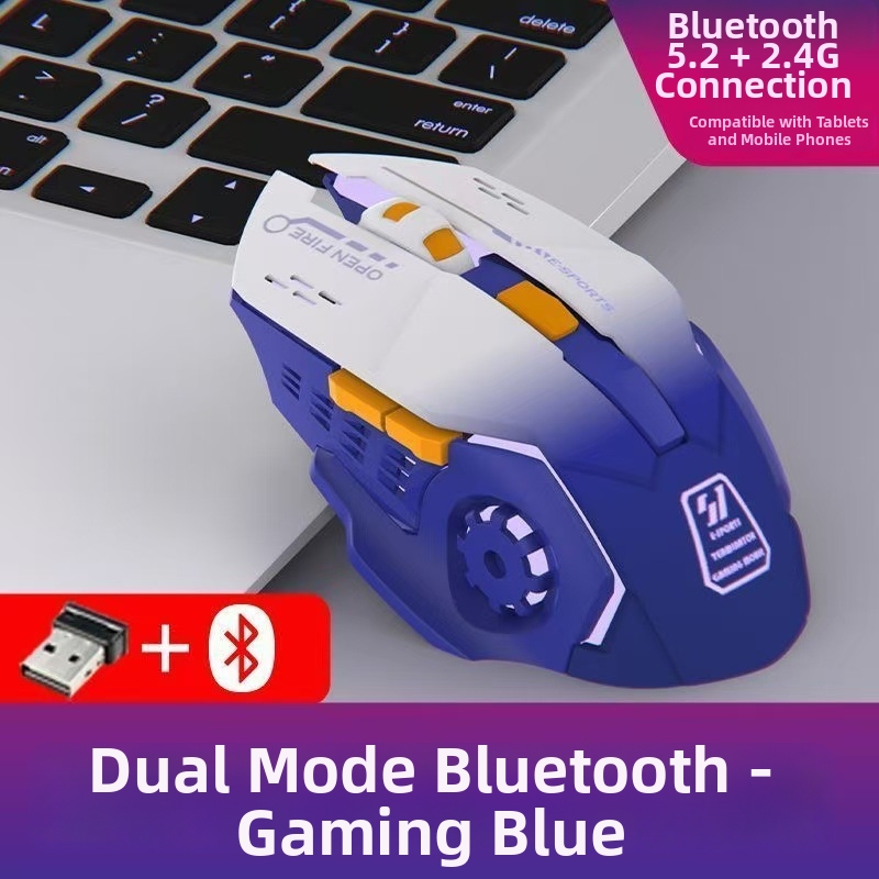 Wireless Gaming Mouse For Desktops Laptops And Business Use Wholesale E Sports Mechanical Multi Color Cool_voghion.com