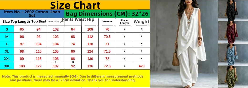 Women's Sleeveless Stand Collar Solid Color Cotton Linen Suit Elegant Loose Resort Style Spring Summer_ecoleips.com
