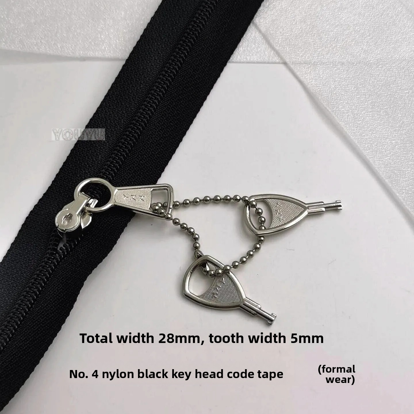 YKK45 (Nr. 4) Nr. 5. Nr. 8, Nylon-Schultasche mit Reißverschluss, Kosmetiktasche, Rucksack, Computertasche, Gepäckzubehör – Detail 1